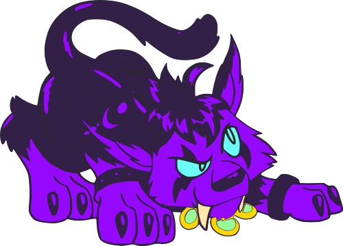 purple cat