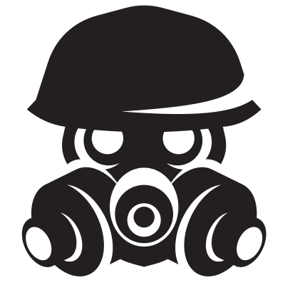 gas mask stencil