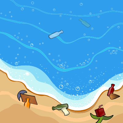 beach trash