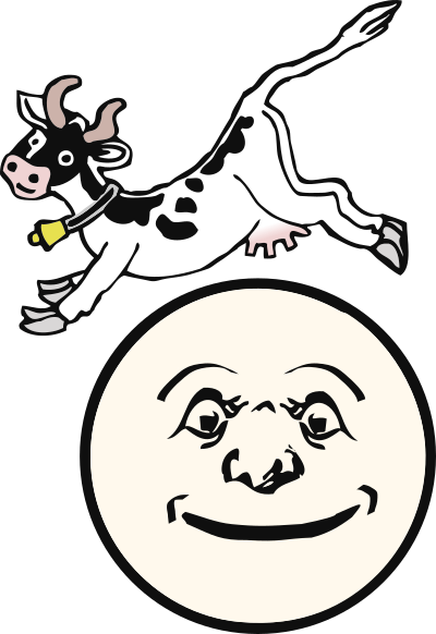 cow jumping over the moon