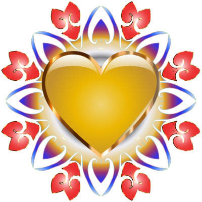 Abstract Heart Design No Background