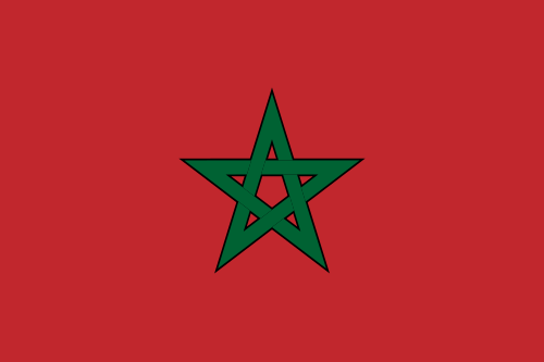 Flag of Morocco solid