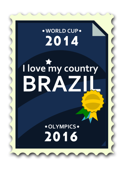 brazil 2014 2016 postage stamp