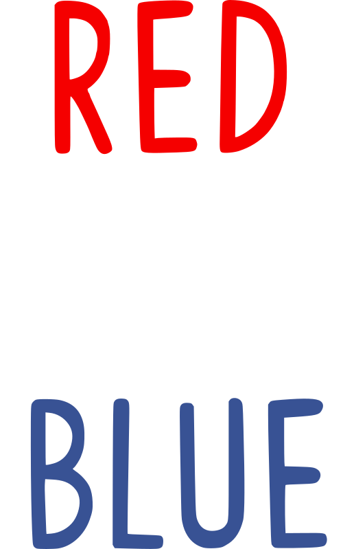 red wine and blue