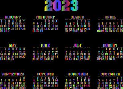 2023 calendar polyprismatic