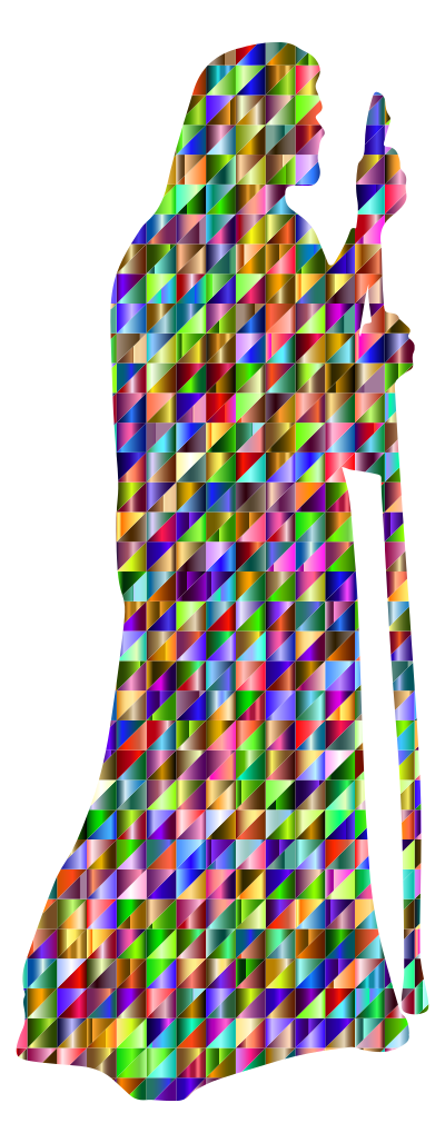 Chromatic Triangular Jesus The Shepherd