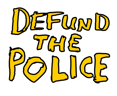 defundthepolice yellowtext