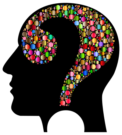 Colorful Question Head Circles 7