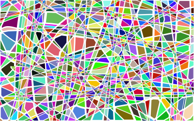 broken glass colorful
