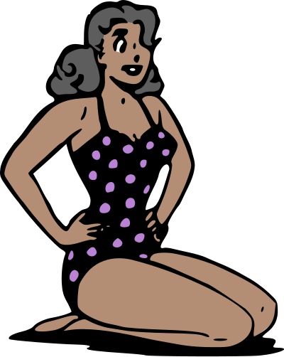 swimsuit pin up pose 1 col alt