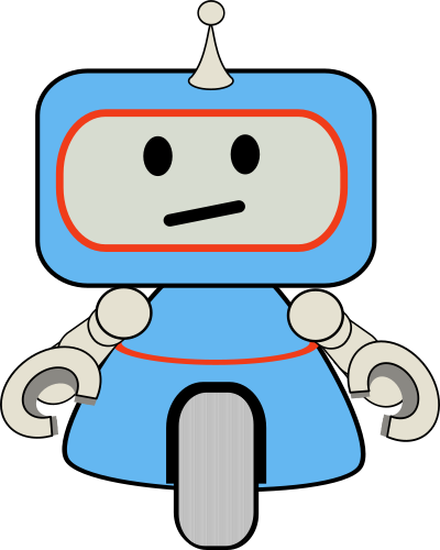 robot little blue