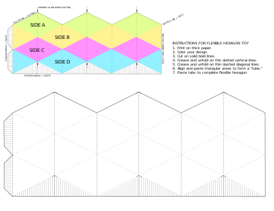 flexing hexagon toy