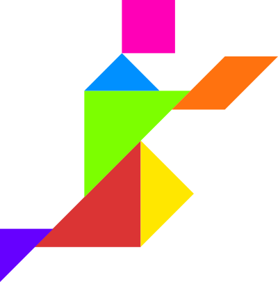 Tangram shape people 51