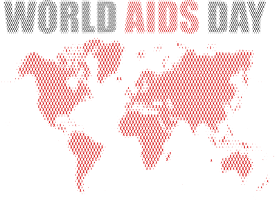 world aids day world map