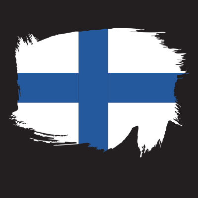 painted flag of finland 1