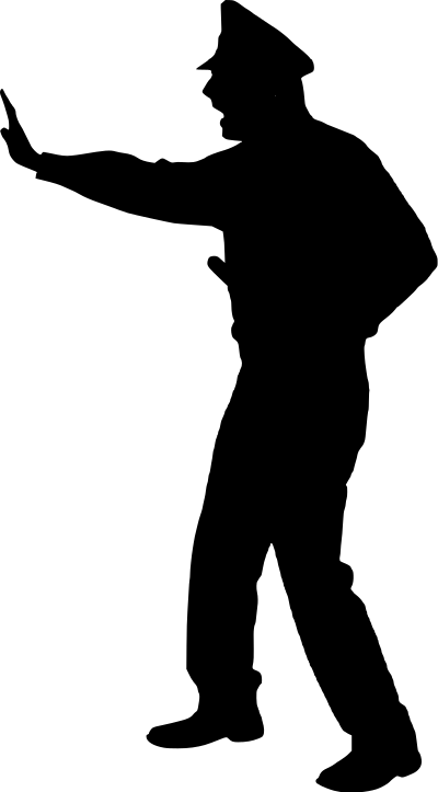 policeman silhouette