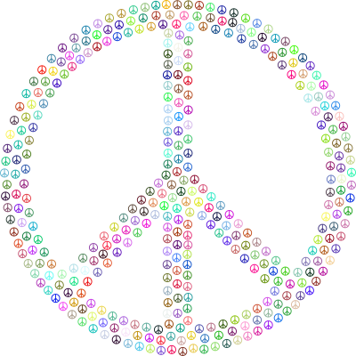 peace sign fractal mark iii colorful