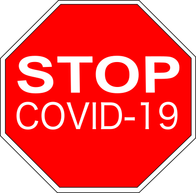stop covid 19 sign