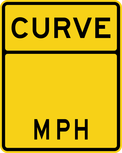 Advisory Curve Speed English blank