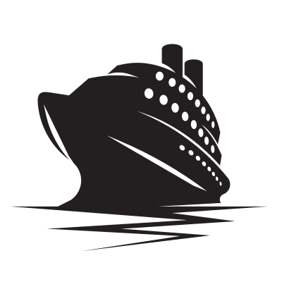 cruise ship silhouette