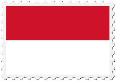 StampIndonesiaFlag