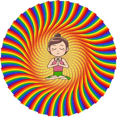 rainbow sun meditation