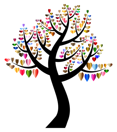 Simple Hearts Tree 7