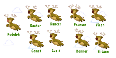santas reindeer