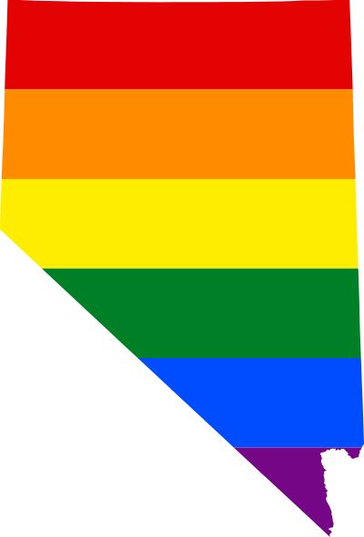 LGBT flag map of Nevada 1