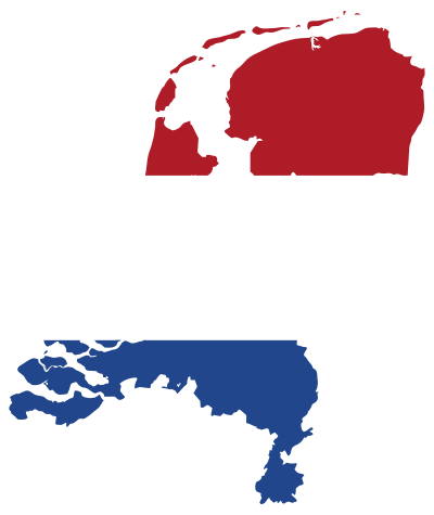 Netherlands Map Flag