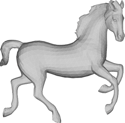 horse low poly 3d