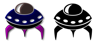 alien spaceship icon