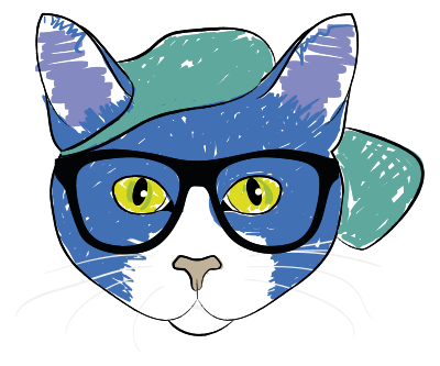 Cat Wearing Glasses