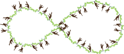 monkeys frame infinity